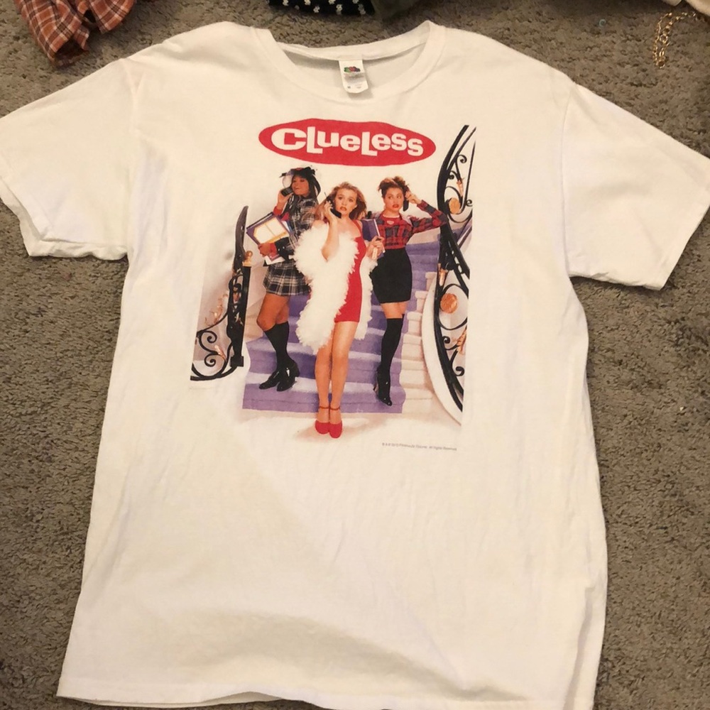 white clueless t-shirt
